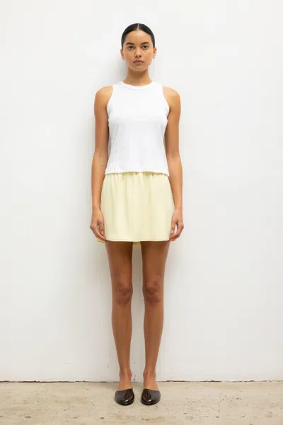 Leset Ari Mini Skirt In White
