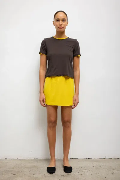 Leset Ari Mini Skirt In Yellow