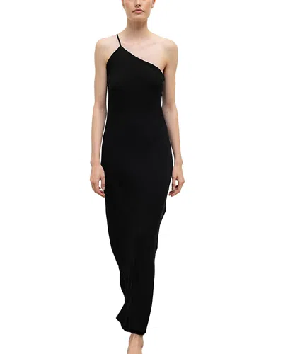 Leset Ari One Shoulder Dress In Black