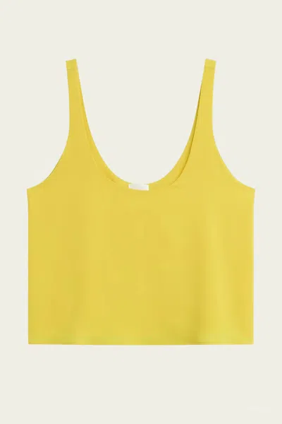 Leset Ari Scoop Tank In Daffodil