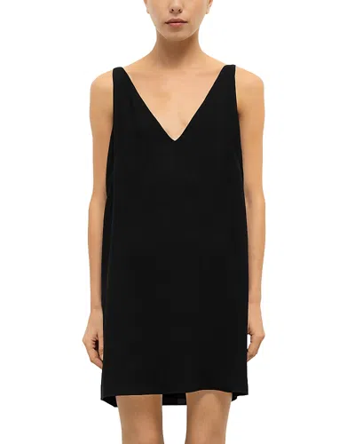 Leset Ari V Neck Mini Dress In Animal Print