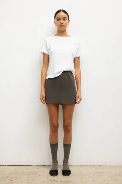 Leset Arielle Mini Skirt In Gray