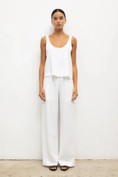 Leset Arielle Pocket Pant In White