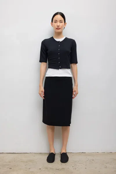 Leset Arielle Wrap Skirt In Black