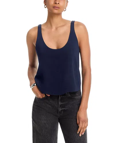 Leset Aro Scoop Tank In Blue