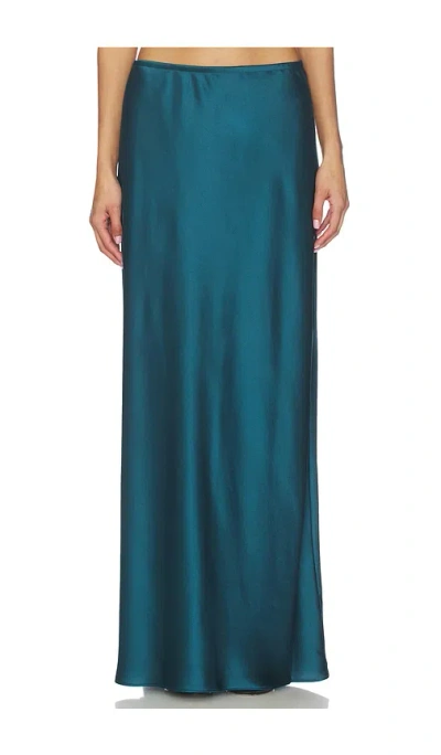 Leset Barb Bias Skirt In Blue