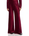 Leset Barb Bias Wide Leg Pants In Brown
