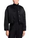 Leset Barb Bomber Jacket In Black