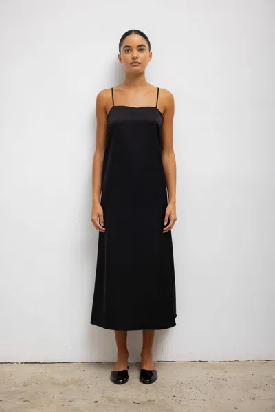 Leset Barb Cami Midi Dress In Black