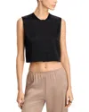 Leset Barb Crewneck Vest In Black