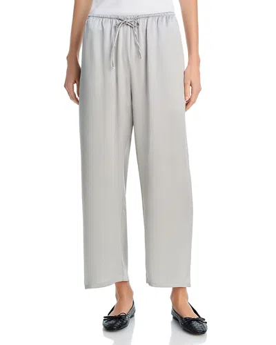 Leset Barb Crop Drawstring Pants In Gray