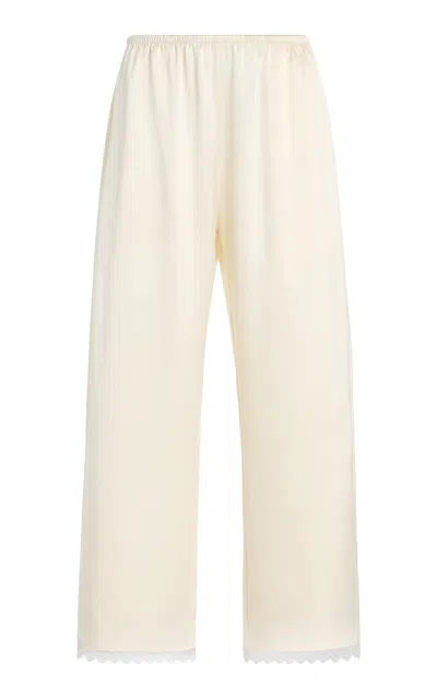 Leset Barb Cropped Lace Pants