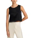 Leset Barb Cropped Top In Black