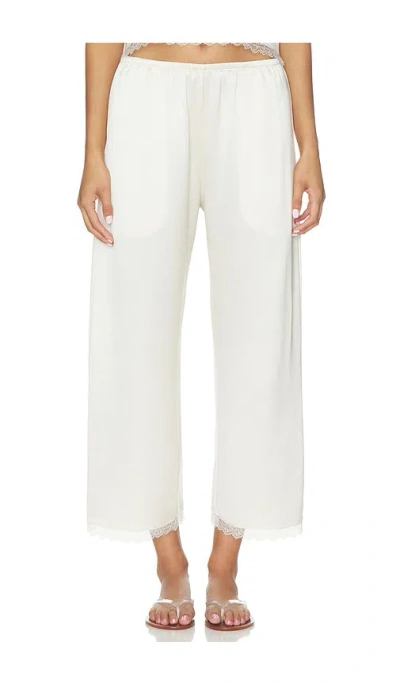Leset Barb Lace Crop Pant In 古铜色印花