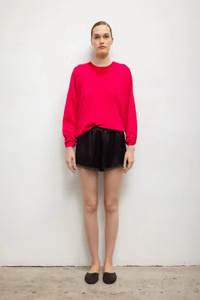 Leset Barb Lace Short In Red