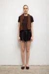 Leset Barb Lace Short In Black