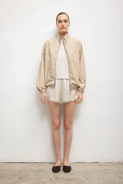 Leset Barb Lace Short In Gray
