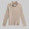 Leset Barb Long Sleeve Cowl Neck Top In Liquid Bronze In Multi