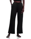 Leset Barb Satin Wide-leg Pants In Black