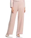 Leset Barb Satin Wide-leg Pants In Sakura