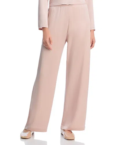 Leset Barb Satin Wide-leg Pants In Sakura