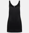 Leset Barb Satin Slip Dress In Black