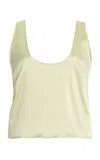 Leset Barb Satin Tank Top