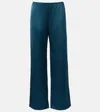 Leset Barb Wide Leg Pants Pacific In Green