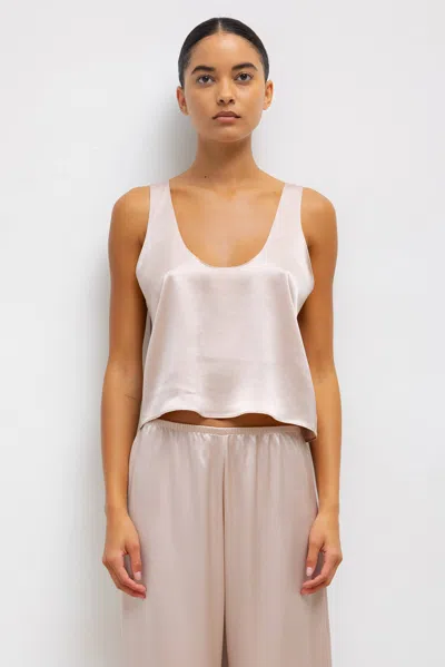 Leset Barb Scoop Tank In Sakura