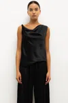 Leset Barb Shell Top In Black