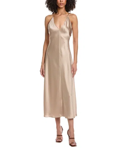 Leset Barb Slip Dress In Neutral