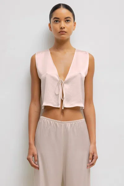 Leset Barb Tie Top In Sakura