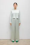 Leset Barb Wide Leg Pant In Green