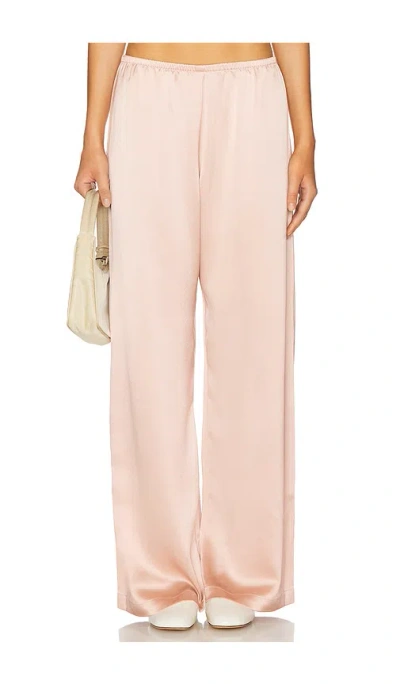 Leset Barb Wide Leg Pant In Pink
