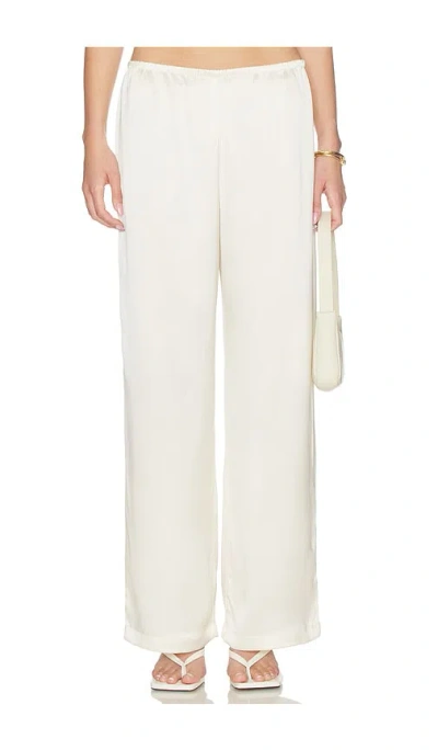 Leset Barb Wide Leg Pant In White