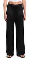 LESET BARB WIDE LEG PANTS BLACK