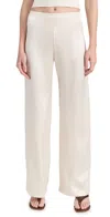 Leset Barb Wide Leg Pants Creme In Creme