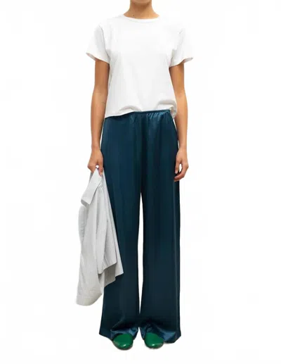 Leset Barb Wide Leg Pants In Pacific In Blue