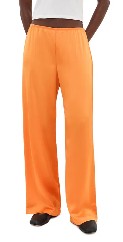 Leset Barb Wide Leg Pants Mandarine In Orange