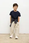 Leset Bebe Margo Stripe Pocket Pant In White