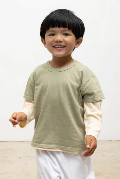 Leset Bebe Margo Tee In Green