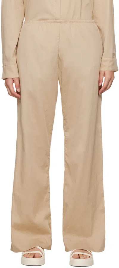 Leset Beige Yoko Pocket Trousers In Champagne (chp)