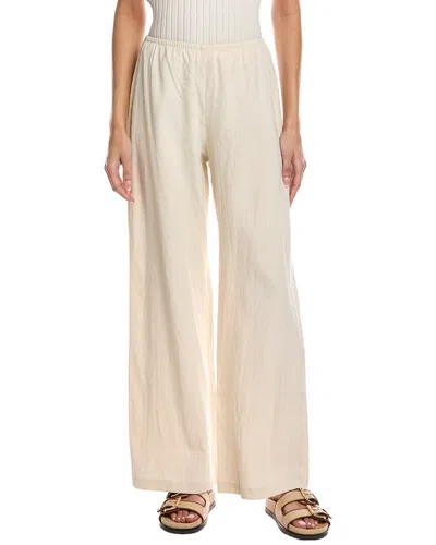 Leset Belle Wide Leg Linen-blend Pant In Neutral