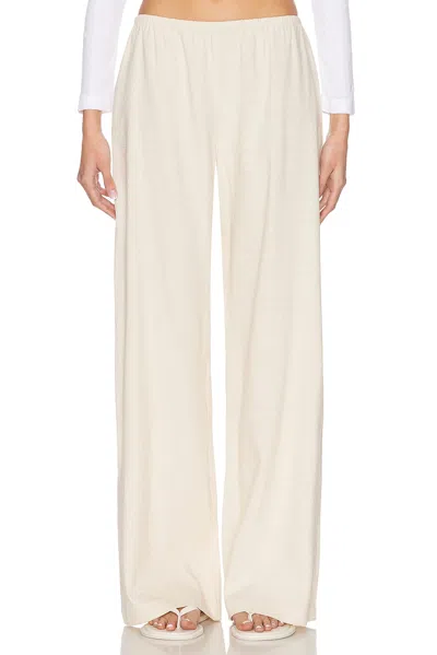 Leset Belle Wide Leg Pant In Oat