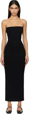 Leset Black Rio Bandeau Midi Dress In Black