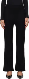 Leset Black Rio High Waist Flare Trousers In Black