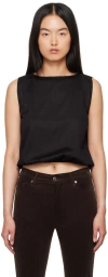 Leset Black Yoko Bateau Blouse In Black