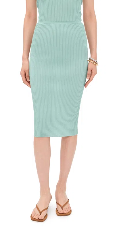 Leset Blake Rib Skirt Mirage In Gray