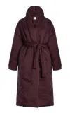 Leset Bo Belted Taffeta Puffer Coat In Black