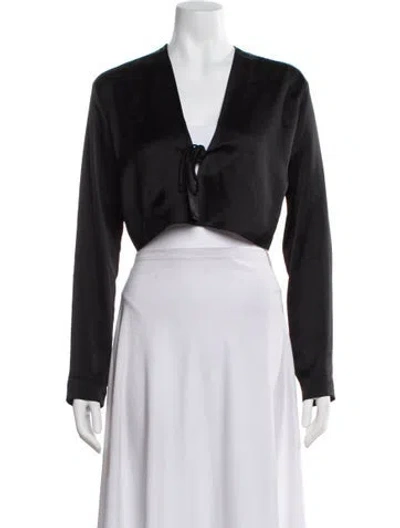 Pre-owned Leset Bolero In Black